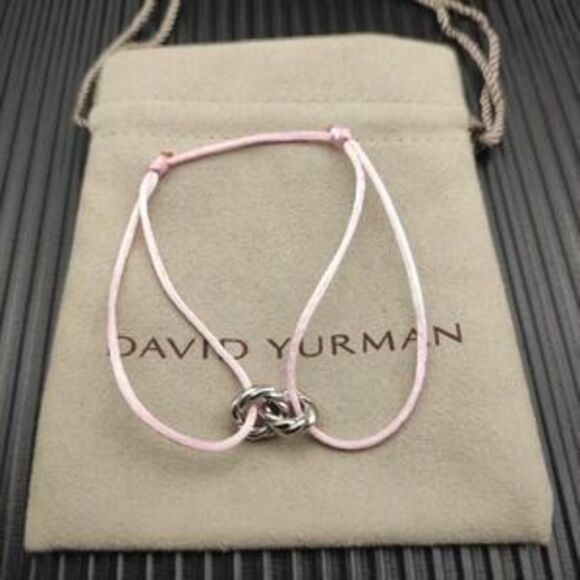 Jewelry - David Yurman Pink Double-Ring Silver Nylon Rope Bracelet